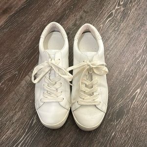 White Leather Like Banana Republic Tennis Shoes